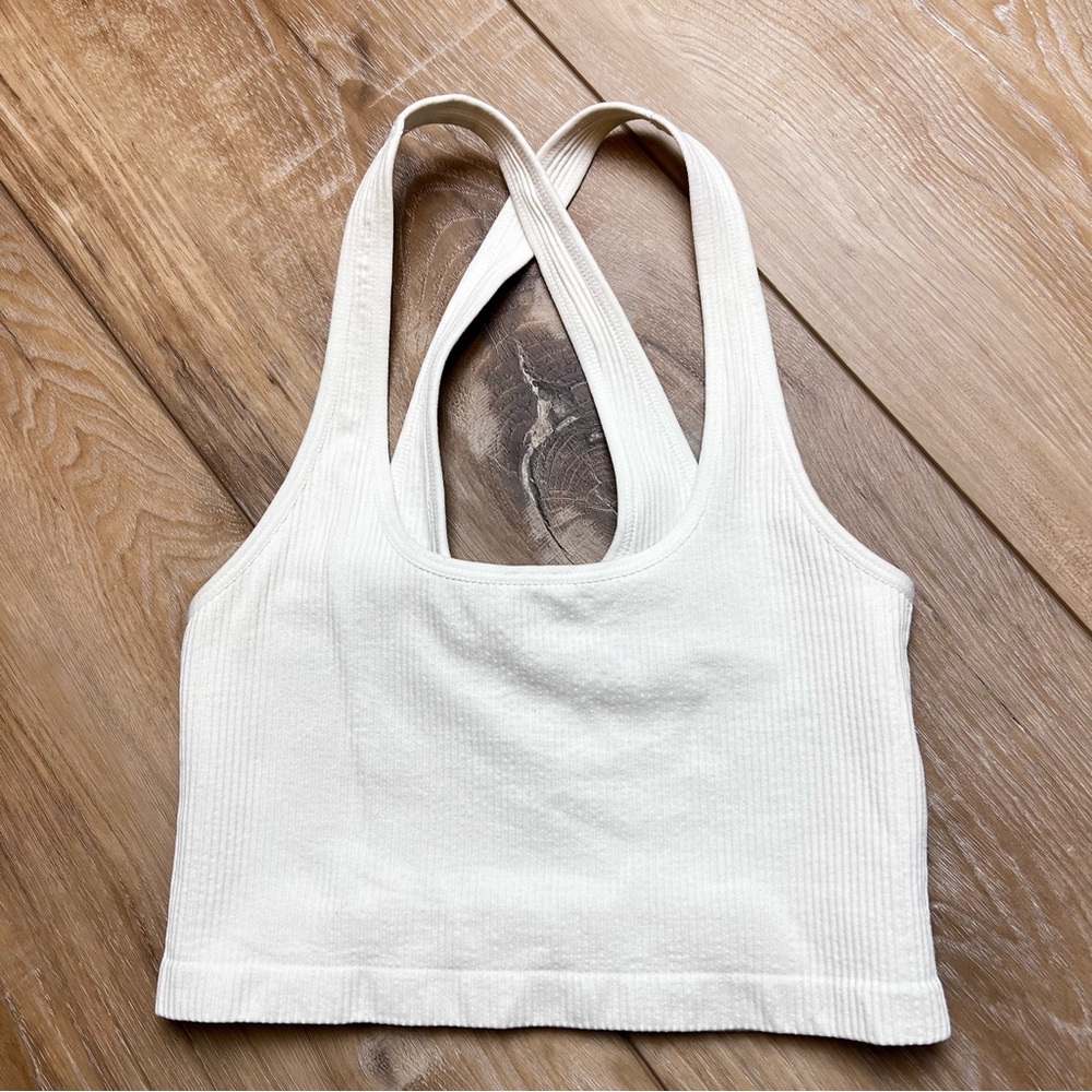 Spiritual Gangster Athena Seamless Ribbed Crop Tank. Size XSmall.